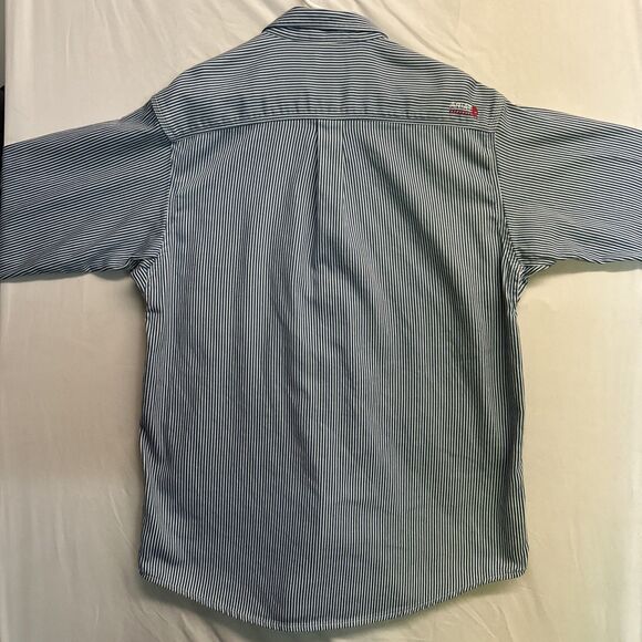 Ariat Flame Resistant FR Shirt Men XL Blue Button Up CAT 2 2112 Work Shirt - Picture 8 of 15
